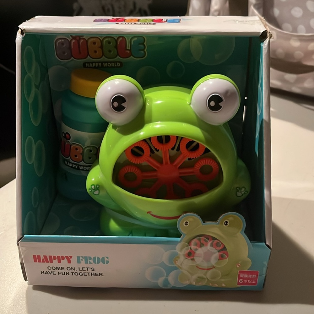 Happy Frog Bubble Machine - Green